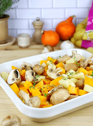 Plat à gratin pour cuisson des pommes de terre au four