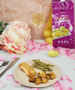 Un pavé de saumon tendre et parfumé