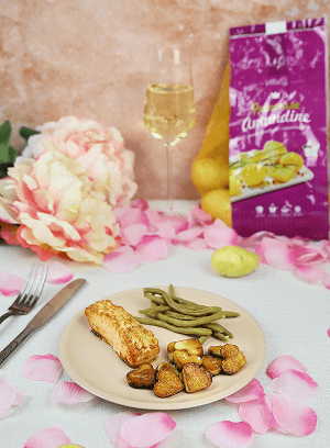 Un pavé de saumon tendre et parfumé